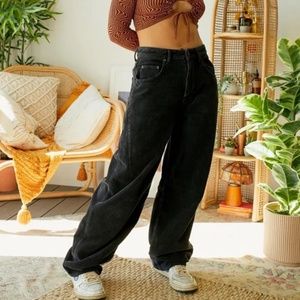 NWOT BDG Urban Outfitters Logan High Waist Corduroy Pants in Charcoal